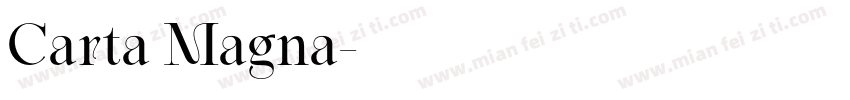 Carta Magna字体转换